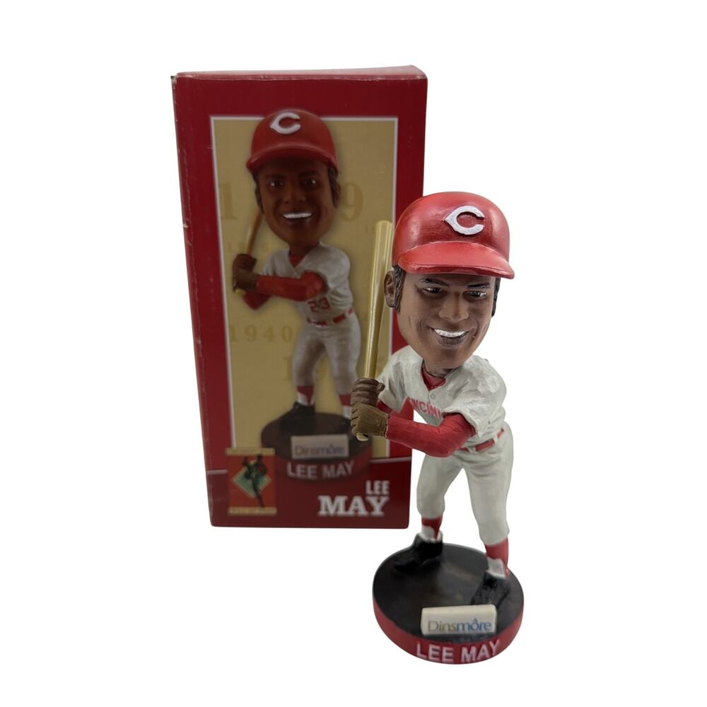 Lee May Cincinnati Reds 2016 Hall of Fame Bobblehead Big Bopper HOF NIB Limited